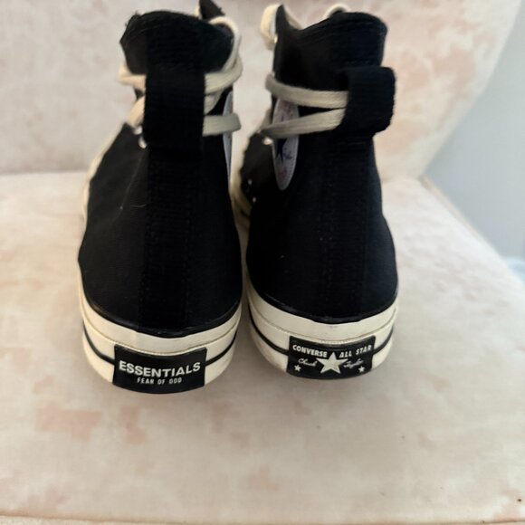 🔥 RARE Authentic Converse Chuck Taylor 70 Hi Fear of God Black Natural - Picture 4 of 12